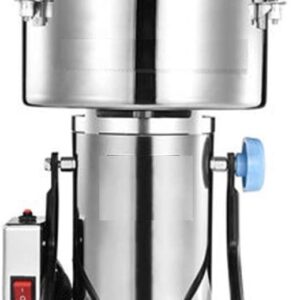 LETWOO Commercial Home Large Capacity Crusher Grains Dry Grinding Machine,Stainless Steel High Power Spice, Herb, Medicine Mill, Fine Grinding Broken Powder Machine For Household (3500gm) - Image 2