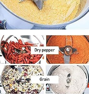 LETWOO 1000g Electric Grain Grinder Spice Grain Mill Stainless Steel 20s 3000 Power High Speedy Grinding with Overload Protection& 5min Timer Mill for Dry Spice Herbs/Nut/Coffee/ Rice (1000g ) - Image 3
