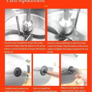 LETWOO Portable Grain Grinder Herb Grain Spice Cereal Mill Grinder Flour Powder Machine, High Speed Food Processor (350gm) - Image 2
