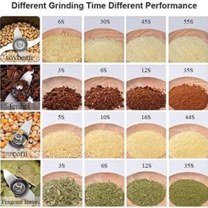 LETWOO 1000g Electric Grain Grinder Spice Grain Mill Stainless Steel 20s 3000 Power High Speedy Grinding with Overload Protection& 5min Timer Mill for Dry Spice Herbs/Nut/Coffee/ Rice (1000g ) - Image 2
