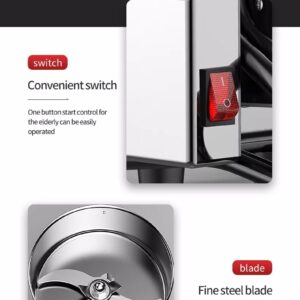 LETWOO Commercial Home Large Capacity Crusher Grains Dry Grinding Machine,Stainless Steel High Power Spice, Herb, Medicine Mill, Fine Grinding Broken Powder Machine For Household (3500gm) - Image 4