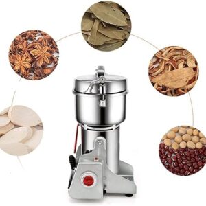 LETWOO Household Small Crusher Grains Dry Grinding Machine, Stainless Steel 3000W High Power Spice Mill, 800g Fine Grinding Broken Powder Machine For Home/Restaurant/Hotel/Chinese Medicine - Image 5