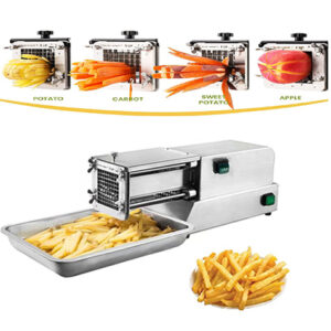 LETWOO French Fry Cutter, Commercial Restaurant French Fry Cutter Stainless Steel Food Grade Upright French Fries Cutter For Potato, Radish,Cucumber,Carrots (1/2INCH 1/4INCH & 3/8IN Blades)