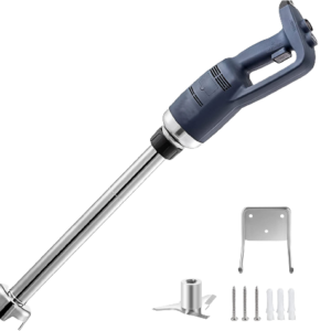 LETWOO Commercial Immersion Blender 500W Power, Hand Held Mixer with 15.7-Inch 304 Stainless Steel Removable Shaft, Electric Stick Blender Constant Speed 16000RPM