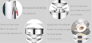 LETWOO Butter maker machine Sesame Sauce, Almond, Hazelnut For Commercial and Home. Automatic Stone Disc Grinder - Image 2