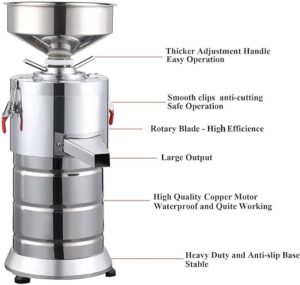LETWOO Butter maker machine Sesame Sauce, Almond, Hazelnut For Commercial and Home. Automatic Stone Disc Grinder - Image 3