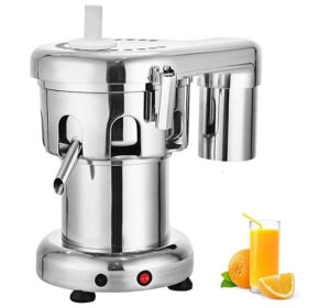 LETWOO Commercial Automatic Juicer 370W Electric Fruit and Vegetable Juice Extractor, Stainless Steel and Aluminum Alloy Orange Juice Machine for Juice, Restaurants