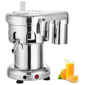 LETWOO Commercial Automatic Juicer 370W Electric Fruit and Vegetable Juice Extractor, Stainless Steel and Aluminum Alloy Orange Juice Machine for Juice, Restaurants