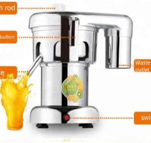 LETWOO Commercial Automatic Juicer 370W Electric Fruit and Vegetable Juice Extractor, Stainless Steel and Aluminum Alloy Orange Juice Machine for Juice, Restaurants - Image 7