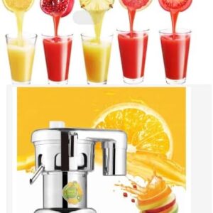 LETWOO Commercial Automatic Juicer 550W Electric Fruit and Vegetable Juice Extractor, Stainless Steel and Aluminum Alloy Orange Juice Machine for Juice, Restaurants - Image 2