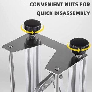 LETWOO Commercial French Fry Cutter with 4 Replacement Blades, 1/4" and 3/8" Blade Easy Dicer Chopper, 6-Wedge Slicer and 6-Wedge Apple Corer, Lemon Potato Cutter for French Fries with Extended Handle Brand: LTW LETWOO - Image 5