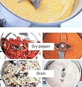 LETWOO Commercial Home Large Capacity Crusher Grains Dry Grinding Machine,Stainless Steel High Power Spice, Herb, Medicine Mill, Grinding Broken Powder Machine For Household 1000gm - Image 6