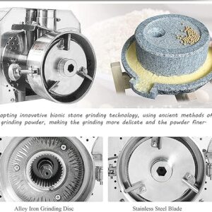 LETWOO Commercial Home-Use Grinder, Mill Machine,Pepper Grinding Flour Powder Coffee Beans mill, Sesame Peanut Walnut Almond Spices Beans Food Grinding Machine - Image 2