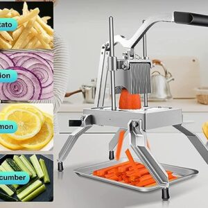 LETWOO Commercial Vegetable Fruit Dicer 3/16" Blade Onion Cutter Heavy Duty Stainless Steel Removable and Replaceable Kattex Chopper Tomato Slicer with Tray Brand: LTW LETWOO - Image 3