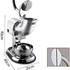 LETWOO Double Blade Electric Ice Shaver Crusher Machine Fully Stainless Steel Snow Cone Maker for Ice Cream Cold Drinks, Fruit Dessert and Cocktail 150Kg Per Hour for Home and Commercial Use - Image 3
