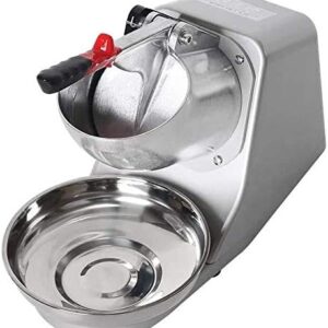 LETWOO Double Blade Electric Ice Shaver Crusher Machine Stainless Steel Snow Cone Maker for Ice Cream Cold Drinks, Fruit Dessert and Cocktail 65Kg Per Hour - Image 4