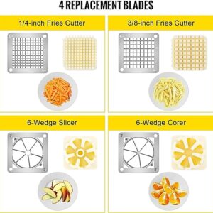 LETWOO French Fry Cutter,Commercial Restaurant French Fry Cutter Stainless Steel Food Grade Upright French Fries Cutter For Potato,Radish,Cucumber,Carrots (Chopper Model QTJ-J002) Brand: LTW LETWOO - Image 3