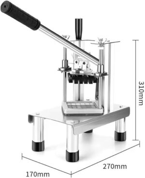 LETWOO High Quality Manual Small Cucumber Bar Cutting Machine/Vertical Fries Cutter/Potato French Fry Cutter Machine With 3 Different Sizes Blades - Image 2