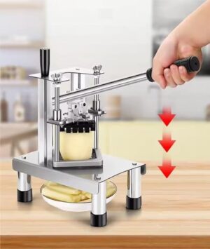 LETWOO High Quality Manual Small Cucumber Bar Cutting Machine/Vertical Fries Cutter/Potato French Fry Cutter Machine With 3 Different Sizes Blades - Image 3