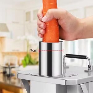 LETWOO High-quality Commercial Household Automatic Vegetable and Fruit Cutting Machine Food Dicer With 4 Different Sizes of Blade. - Image 2
