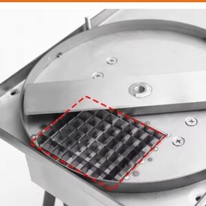 LETWOO High-quality Commercial Household Automatic Vegetable and Fruit Cutting Machine Food Dicer With 4 Different Sizes of Blade. - Image 4