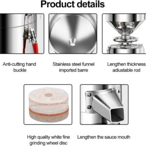LETWOO Butter maker machine Sesame Sauce Almond Hazelnut for Commercial and Home Automatic Stone Disc Grinder - Image 4
