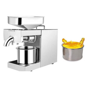 LETWOO 700W Commercial Automatic Oil Press Machine Industrial Oil pressing machine Nuts Seeds Oil Presser Pressing Machine Cold Hot Press All Stainless Steel High Oil Extractor (Model HBM-8086)