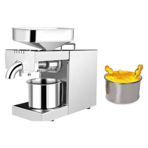 LETWOO 700W Commercial Automatic Oil Press Machine Industrial Oil pressing machine Nuts Seeds Oil Presser Pressing Machine Cold Hot Press All Stainless Steel High Oil Extractor (Model HBM-8086)