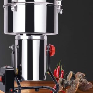 LETWOO Commercial Home Large Capacity Crusher Grains Dry Grinding Machine, Stainless Steel High Power Spice, Herb, Medicine Mill, Grinding Broken Powder Machine For Household (4500gm) - Image 2