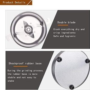 LETWOO Portable Grain Grinder Herb Grain Spice Cereal Mill Grinder Flour Powder Machine, High Speed Food Processor (150gm) - Image 3