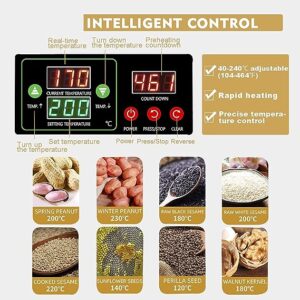 LETWOO Electric Oil Press Machine 820W Cold Hot Press Stainless Steel Seed Oil Maker 40-240℃ Temperature Adjustable Automatic Organic Oil Extractor for Commercial Home Kitchen - Image 3