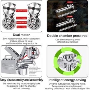 LETWOO Commercial Double Head Oil Press Machine Automatic Electric Oil Press Extractor 304 Stainless Steel Cold/Heat Oil Press expeller Easily Extract Nut Peanut Sesame Walnut Oil - Image 5
