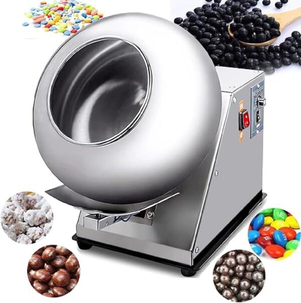 LETWOO Electric Sugar Coating Machine 1000W Candy Coater Machine Diameter