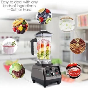 LETWOO Small Kitchen Appliances Ice Crusher Blender Industrial Countertop Blender 2L Commercial Blender Mechanical Blender - Image 6