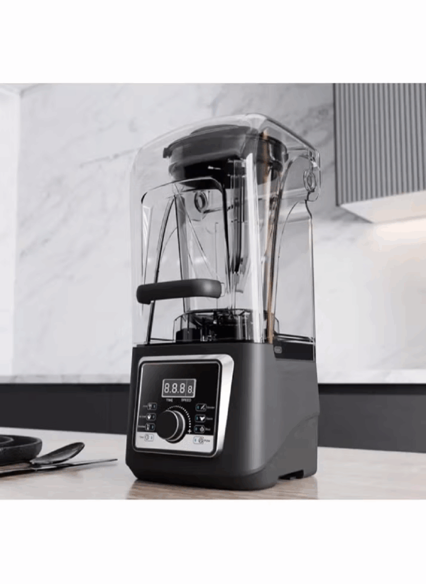 LETWOO Sound Proof Cover Electric Professional Blender and Grinder Quiet Commercial High Speed Commercial Food Blender Large 4L 3
