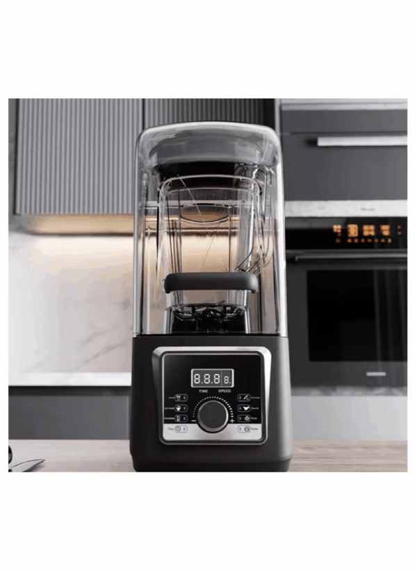 LETWOO Sound Proof Cover Electric Professional Blender and Grinder Quiet Commercial High Speed Commercial Food Blender Large 4L