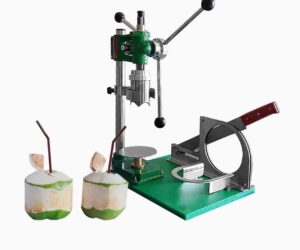 Commercial coconut drilling machine for fresh tender coconuts