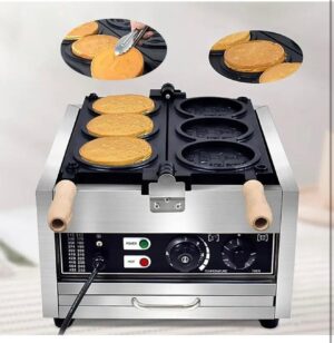 letwoo gold coin waffle maker machine