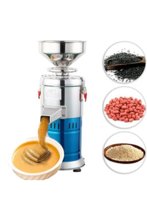 LETWOO Butter maker machine Sesame Sauce Almond Hazelnut for Commercial and Home Automatic Stone Disc Grinder 1.1-Horsepower